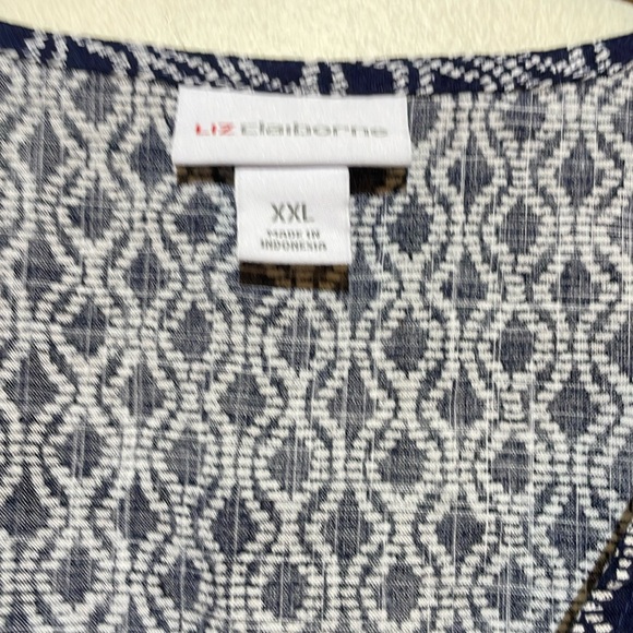 Liz Claiborne Cotton Rayon Top XXL NWT - Picture 3 of 9